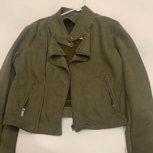 Ivy green suede jacket size M